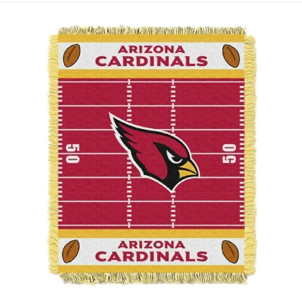 Arizona‎ Cardinals Woven Jacquard Baby Throw Blanket 36